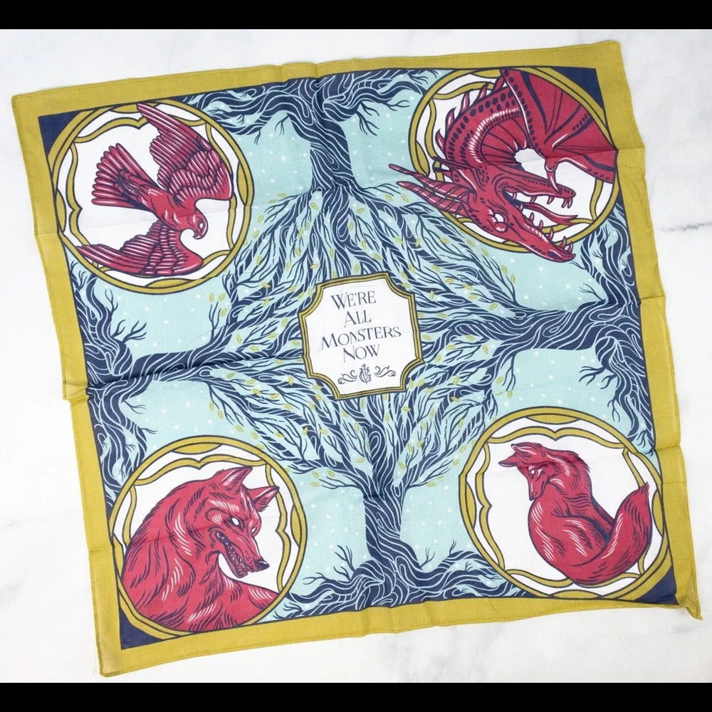 Rule Of Wolves: New Square Scarf. - Picture 4 of 4